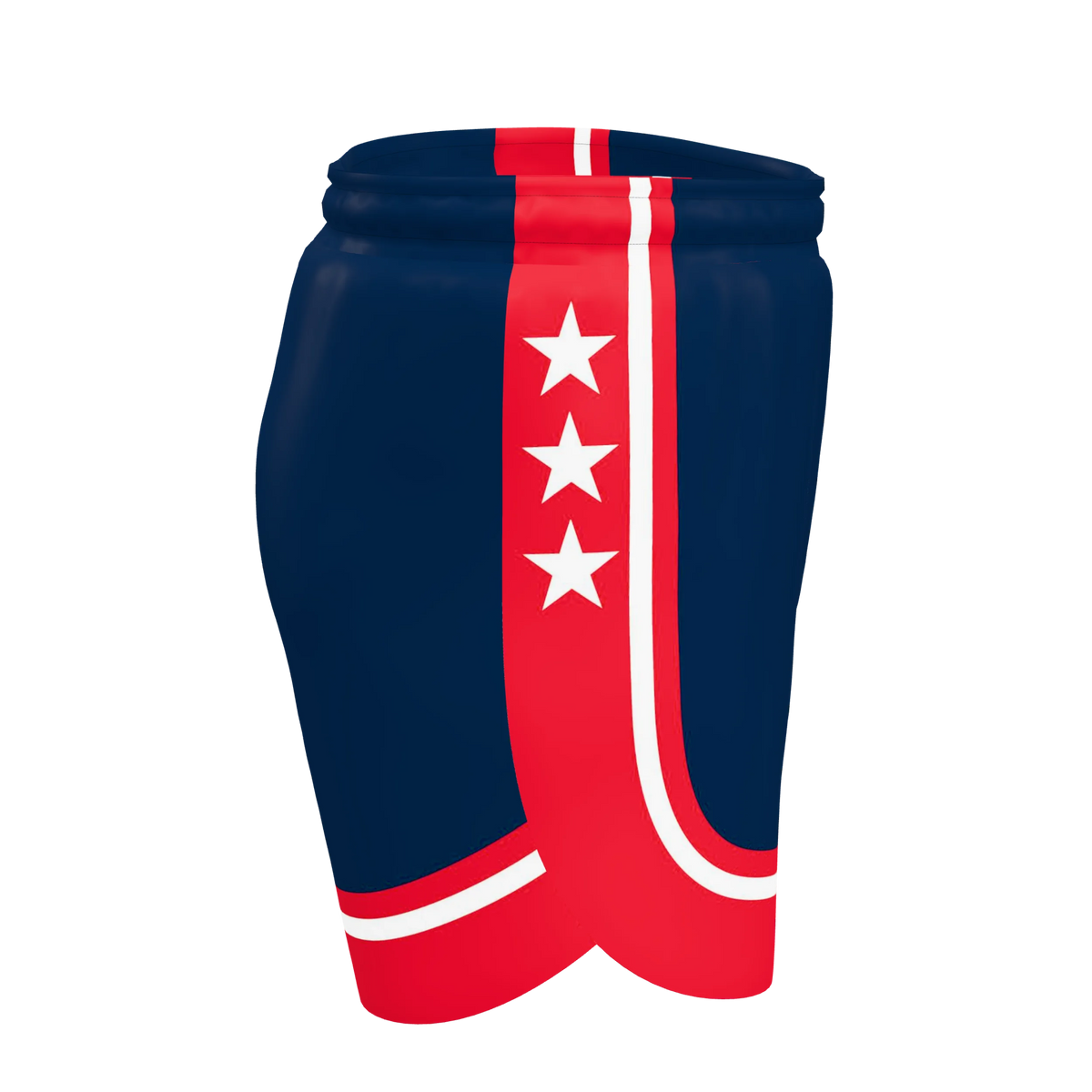 Custom Sublimated Men's 5-Inch Split Track Shorts with Brief Liner — supplier view 7