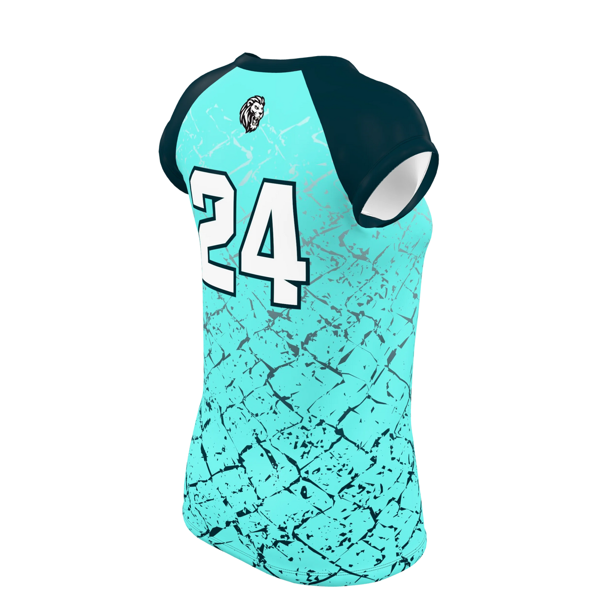 Custom Sublimated Women's Cap-Sleeve Volleyball Jersey — supplier view 6