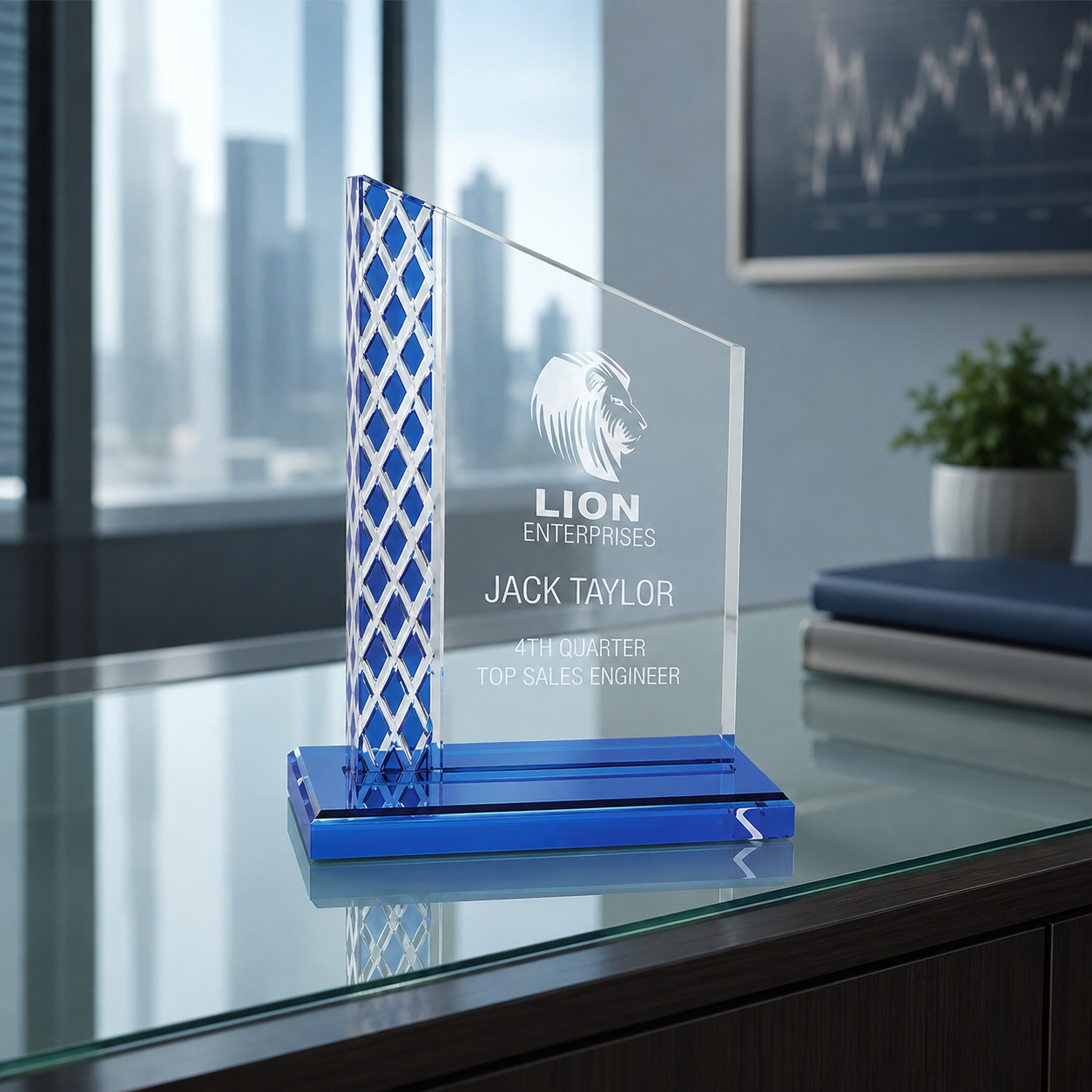 Unite Diamond Ice Acrylic Award