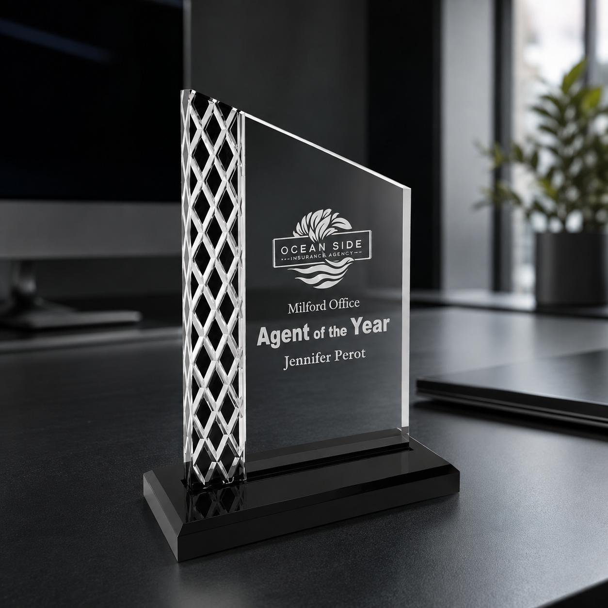 Unite Diamond Ice Acrylic Award