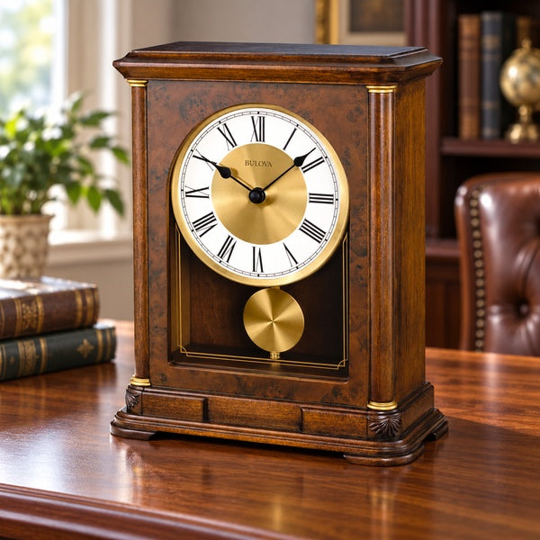 Vanderbilt Hardwood Case Clock in an office setting