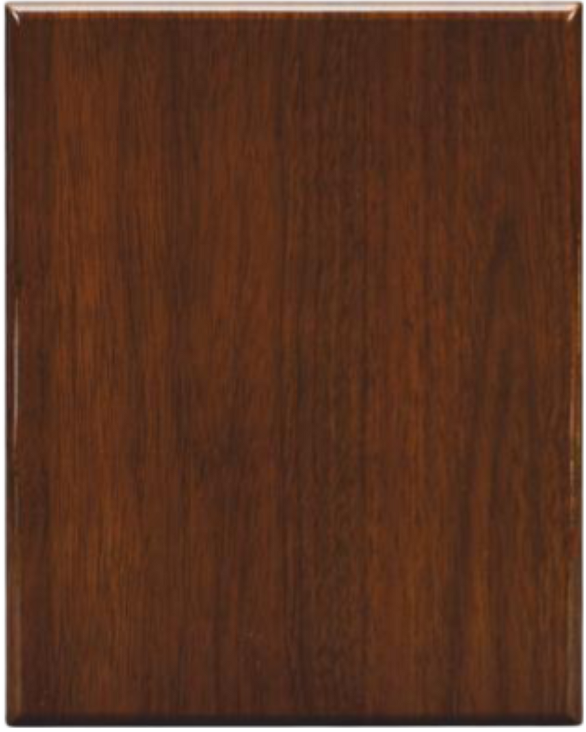 Classic Wood Plaque with Metal Plate