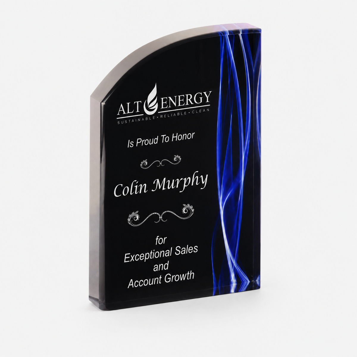 Wave Vapor Acrylic Award