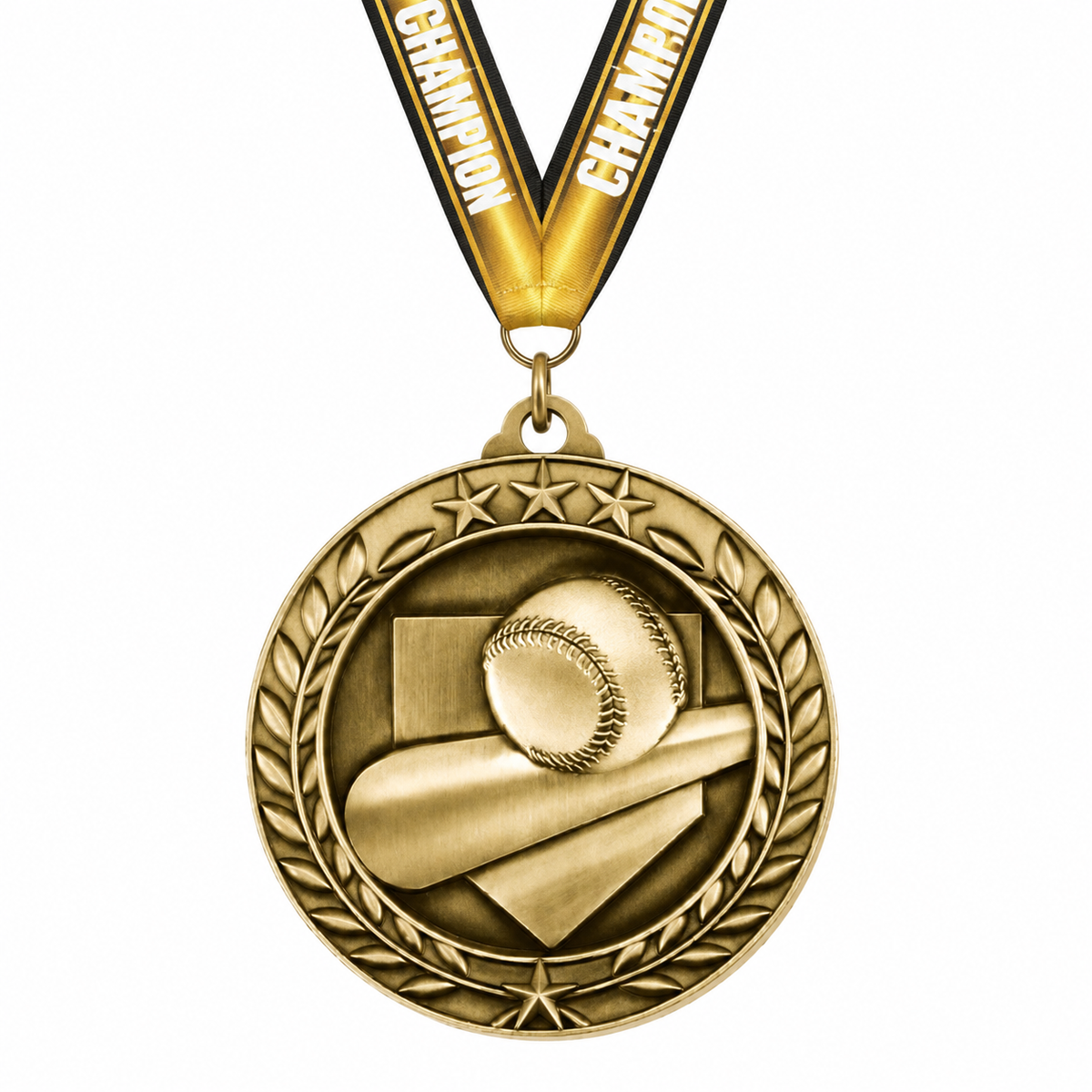 Wreath Antique Medallion with gold Champion ribbon
