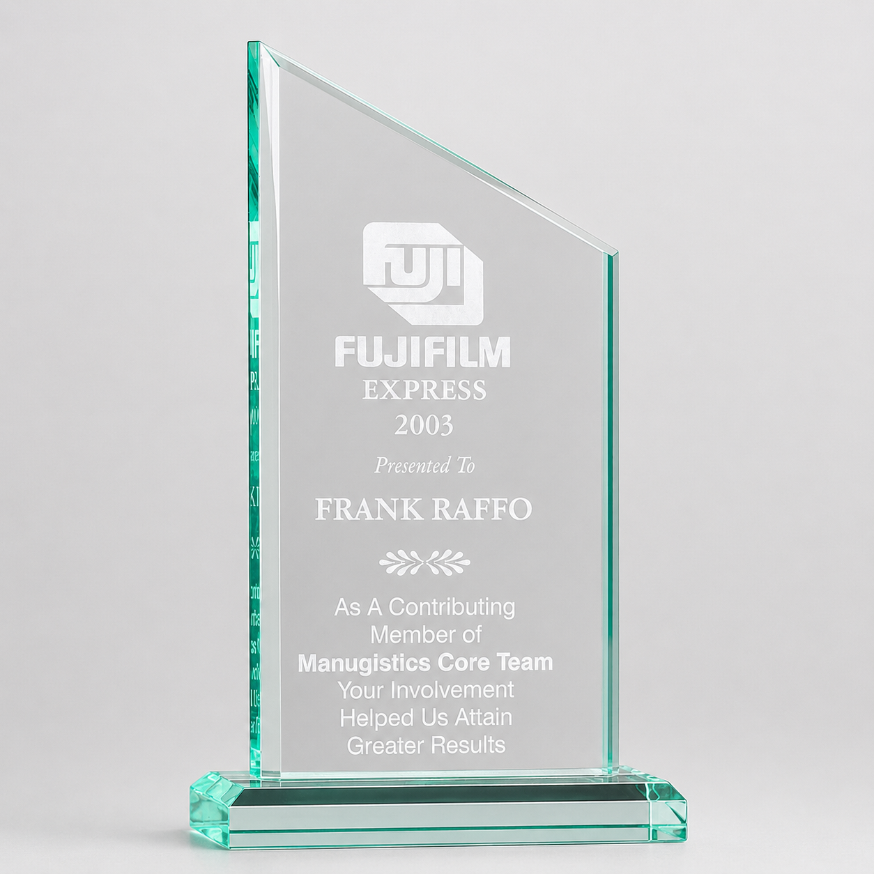 Zenith Jade Acrylic Award