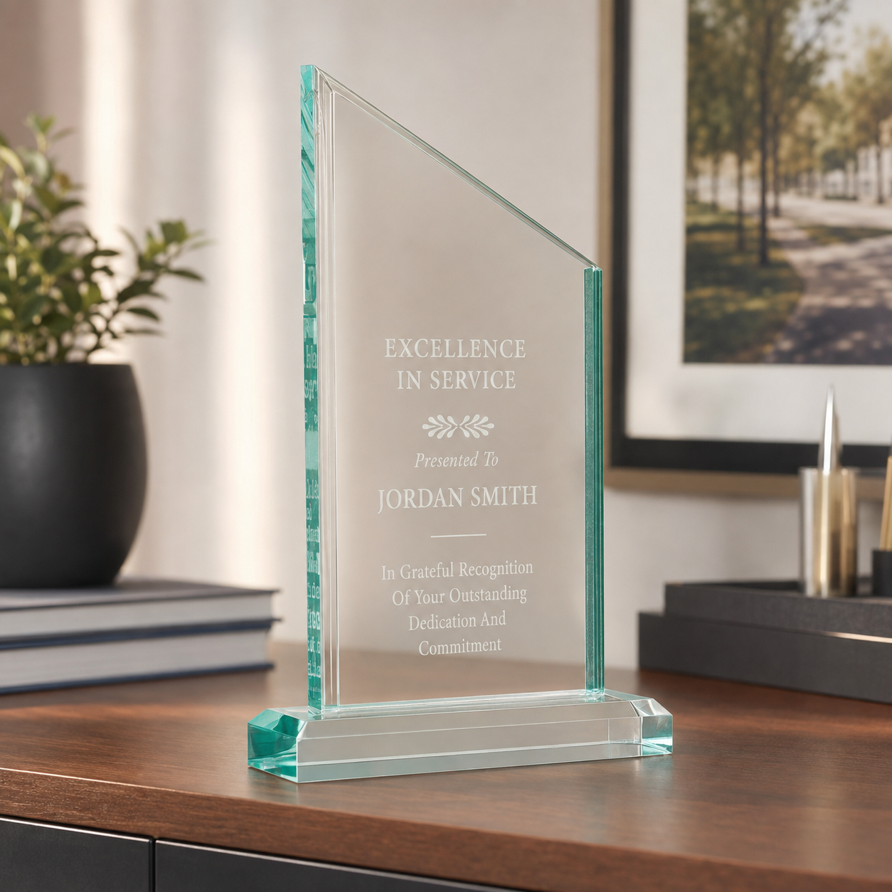 Zenith Jade Acrylic Award