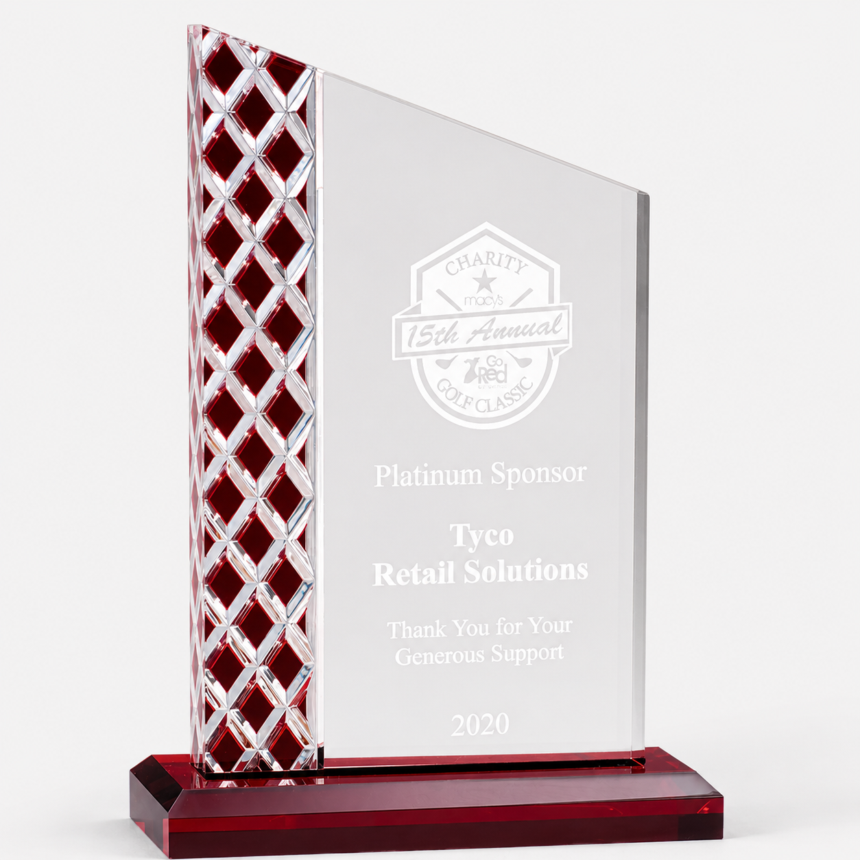 Red Lattice Zenith Acrylic Award