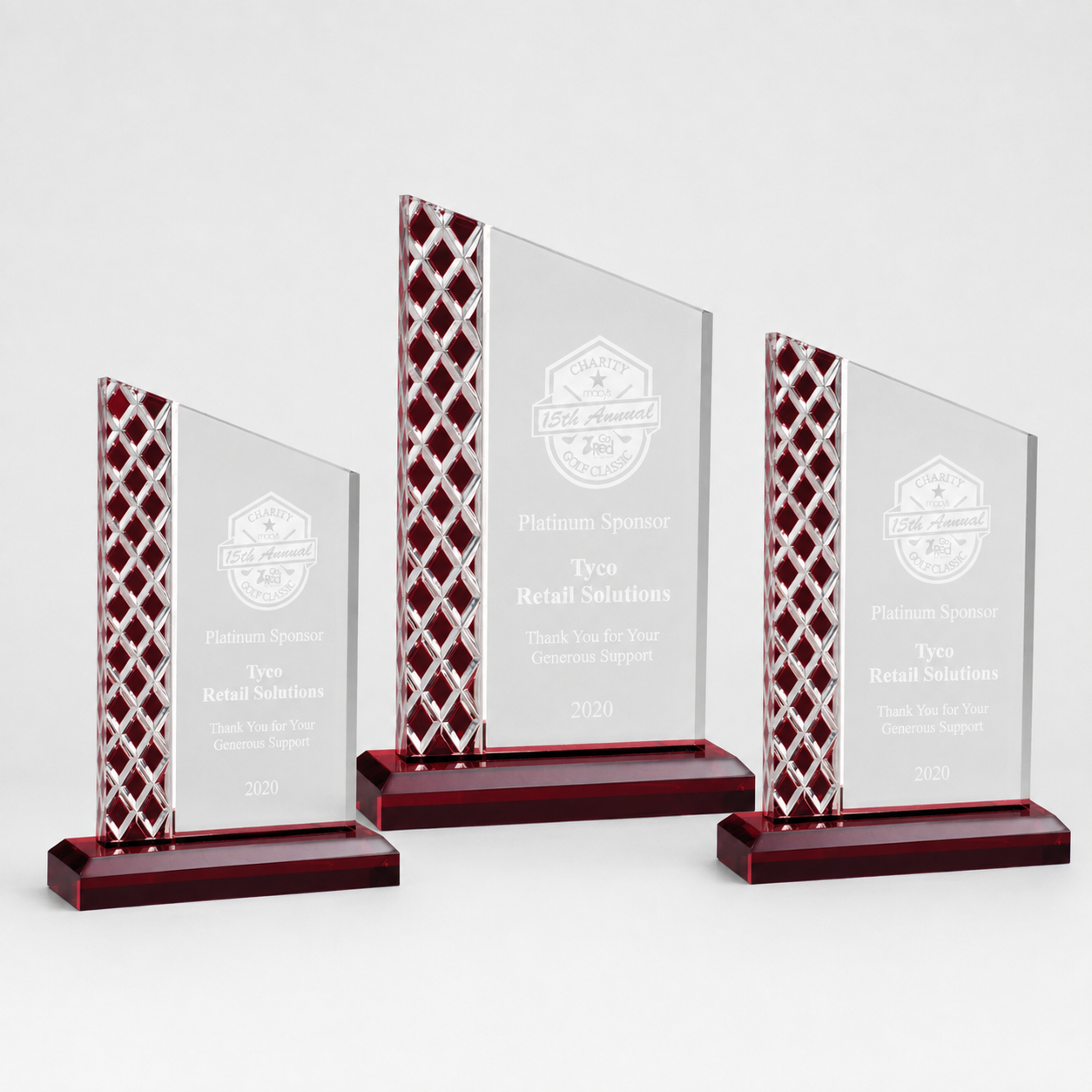 Red Lattice Zenith Acrylic Award